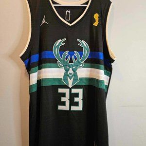 Milwaukee, Bucks, Abdul-Jabbar, Basketball Jersey